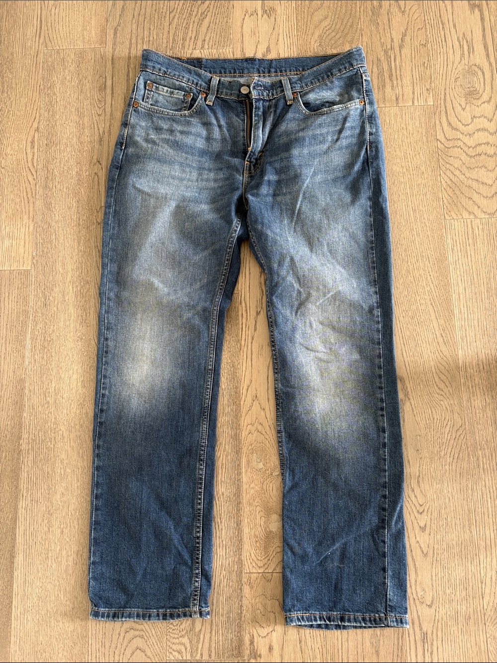 Levi's Straight Fit Faded Blue Men's Jeans